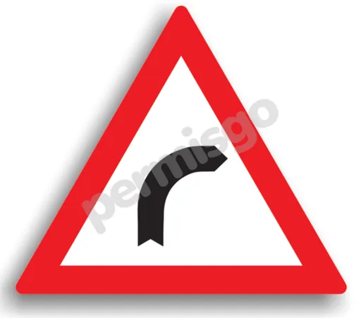 Semnul de circulație „Curbă la dreapta”