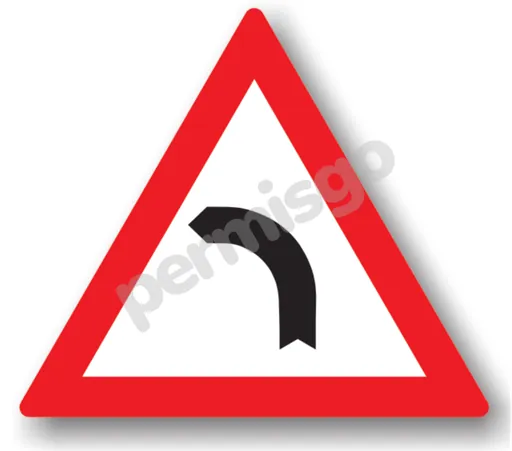 Semnul de circulație „Curbă la stânga”