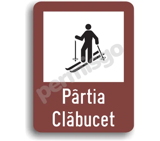 Semnul de circulație „Pârtie schi”