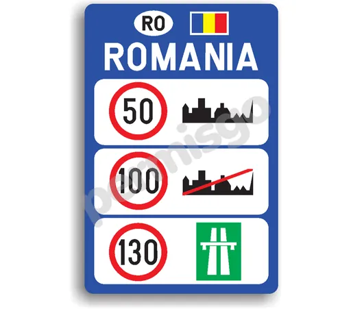 Semnul de circulație „Limite generale de viteză”