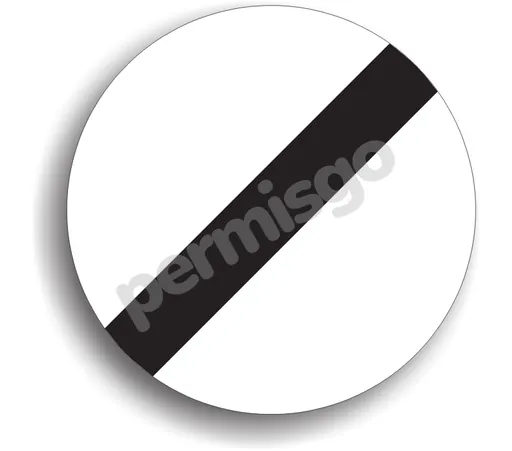 Semnul de circulație „Sfârșitul tuturor restricțiilor”