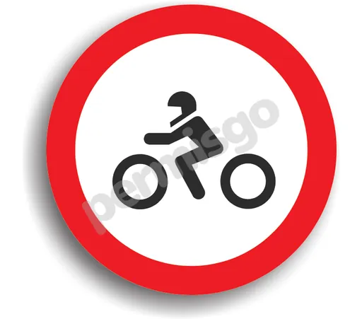 Semnul de circulație „Accesul interzis motocicletelor”