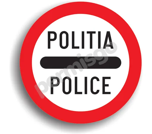 Semnul de circulație „Control poliție”