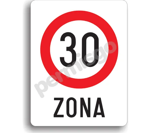 Semnul de circulație „Zonă cu limitare de viteză la 30 km/h”