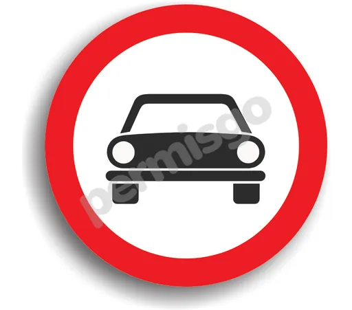 Semnul de circulație „Accesul interzis autovehiculelor cu excepția motocicletelor fără ataș”