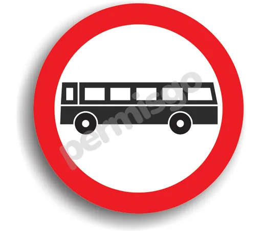 Semnul de circulație „Accesul interzis autobuzelor”