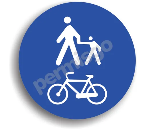 Semnul de circulație „Pistă comună pentru pietoni și bicicliști”