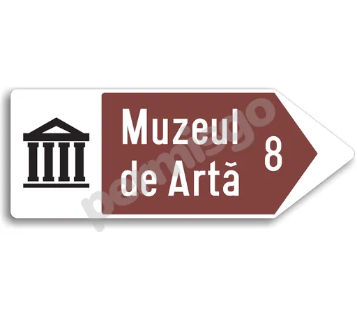 Semnul de circulație „Direcția spre obiectivul turistic”