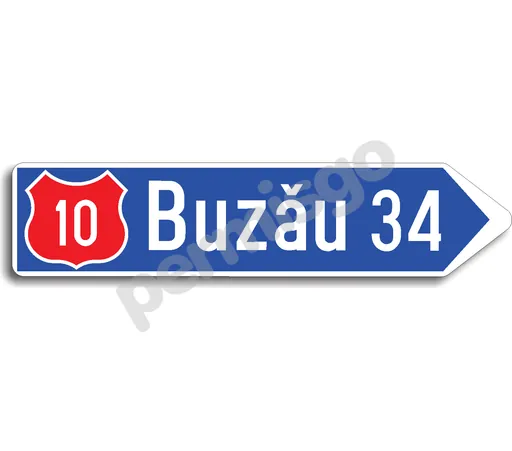 Semnul de circulație „Direcția spre localitatea indicată”
