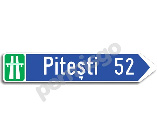 Semnul de circulație „Direcția spre localitatea indicată”