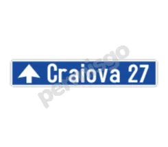 Semnul de circulație „Confirmarea direcției de mers spre o localitate și distanța până la aceasta”