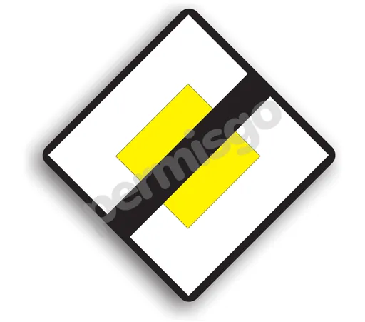 Semnul de circulație „Sfârșitul drumului cu prioritate”