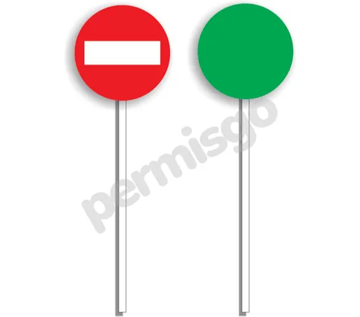 Semnul de circulație „Palete de semnalizare”