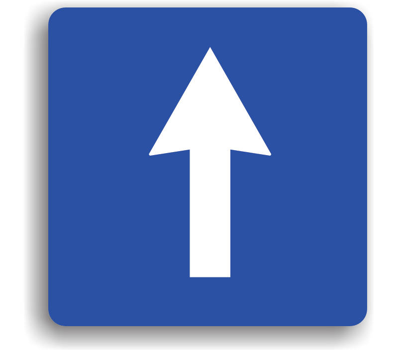 Indicatorul rutier Sens unic